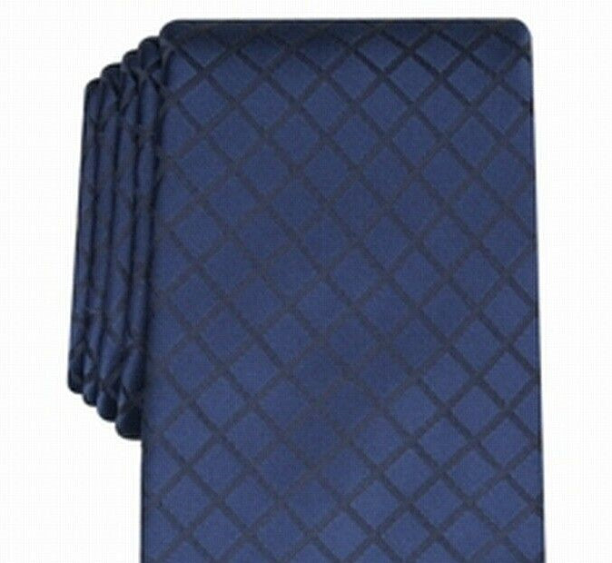 Perry Ellis Men's Alvan Solid Tie Navy Size Regular