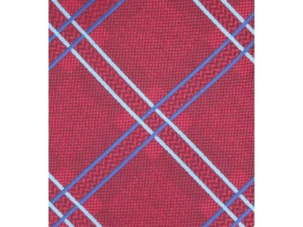 Perry Ellis Men's Denner Classic Plaid Tie Red Size Regular