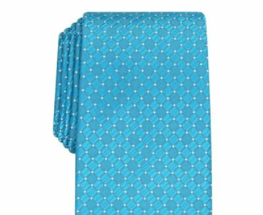 Perry Ellis Men's Kimball Micro-Dot Tie Blue Size Regular