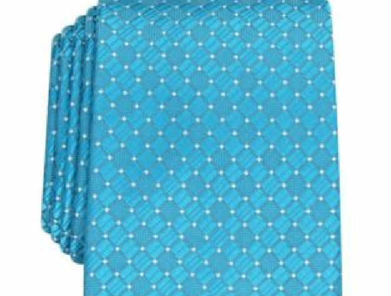 Perry Ellis Men's Kimball Micro-Dot Tie Blue Size Regular