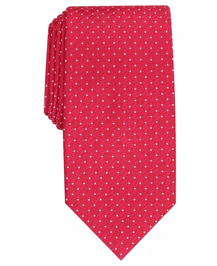 Perry Ellis Kimball Micro-Dot Tie - Corbata para hombre, color rojo, talla regular