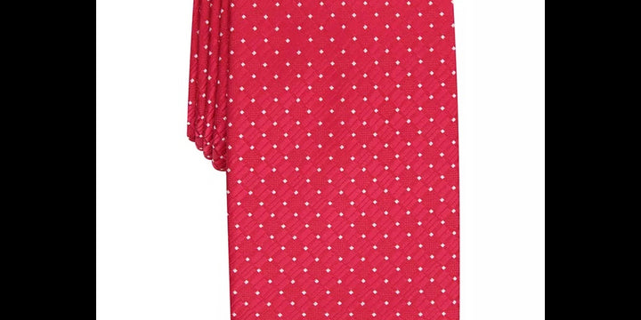 Perry Ellis Men's Kimball Micro-Dot Tie Red Size Regular