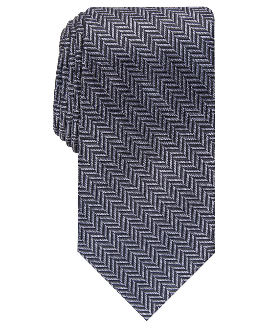 Perry Ellis Men's Savin Herringbone Tie Navy Size Regular