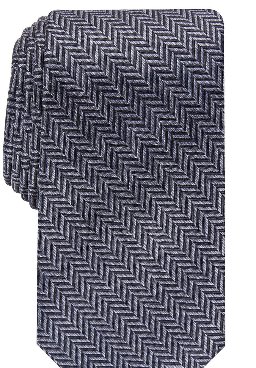 Perry Ellis Men's Savin Herringbone Tie Navy Size Regular