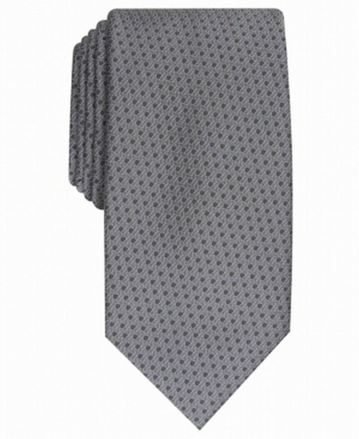 Perry Ellis Men's Starlite Neat Tie Gray One Size