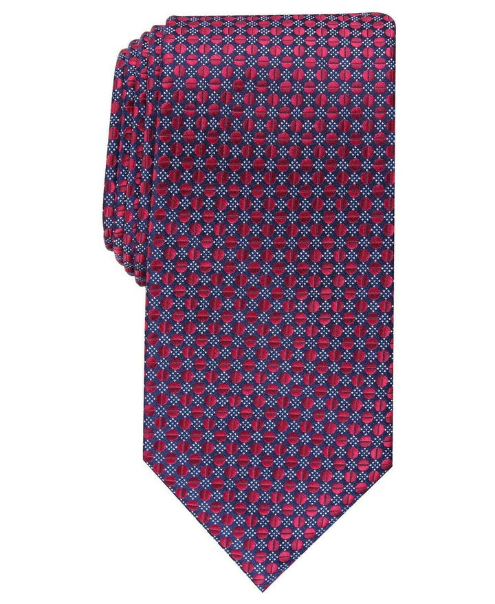 Perry Ellis Men's Dexter Neat Tie Red One size