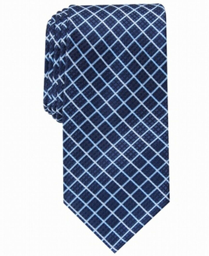 Perris Ellis Men's Elmdale Grid Tie Blue One Size