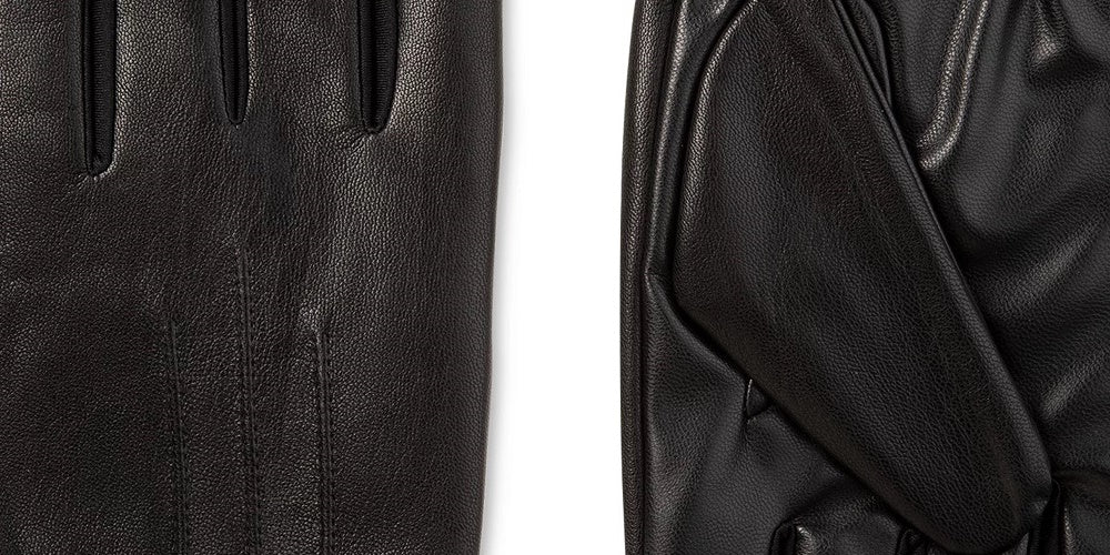 Isotoner Signature Men's Sleekheat Faux Nappa Gloves Black Size X-Large