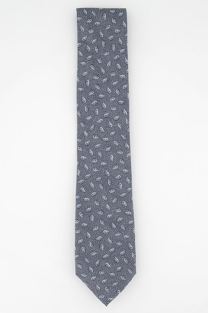 Michael Kors Men's Classic Tossed Pine Silk Twill Tie Gray Size Regular