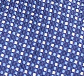 Michael Kors Men's Dark Blue Micro Weave Check Silk Neck Tie Blue Size Regular