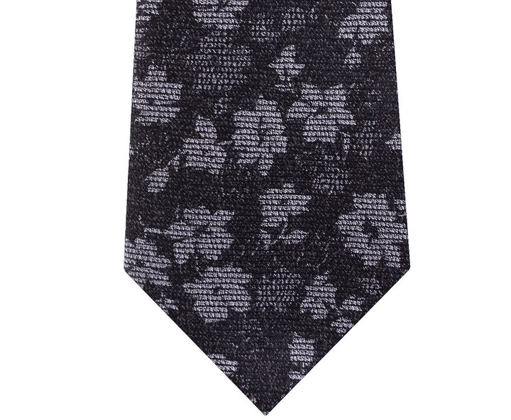 Michael Kors Men's Artisanal Shadow Botanical Tie  Black Size Regular