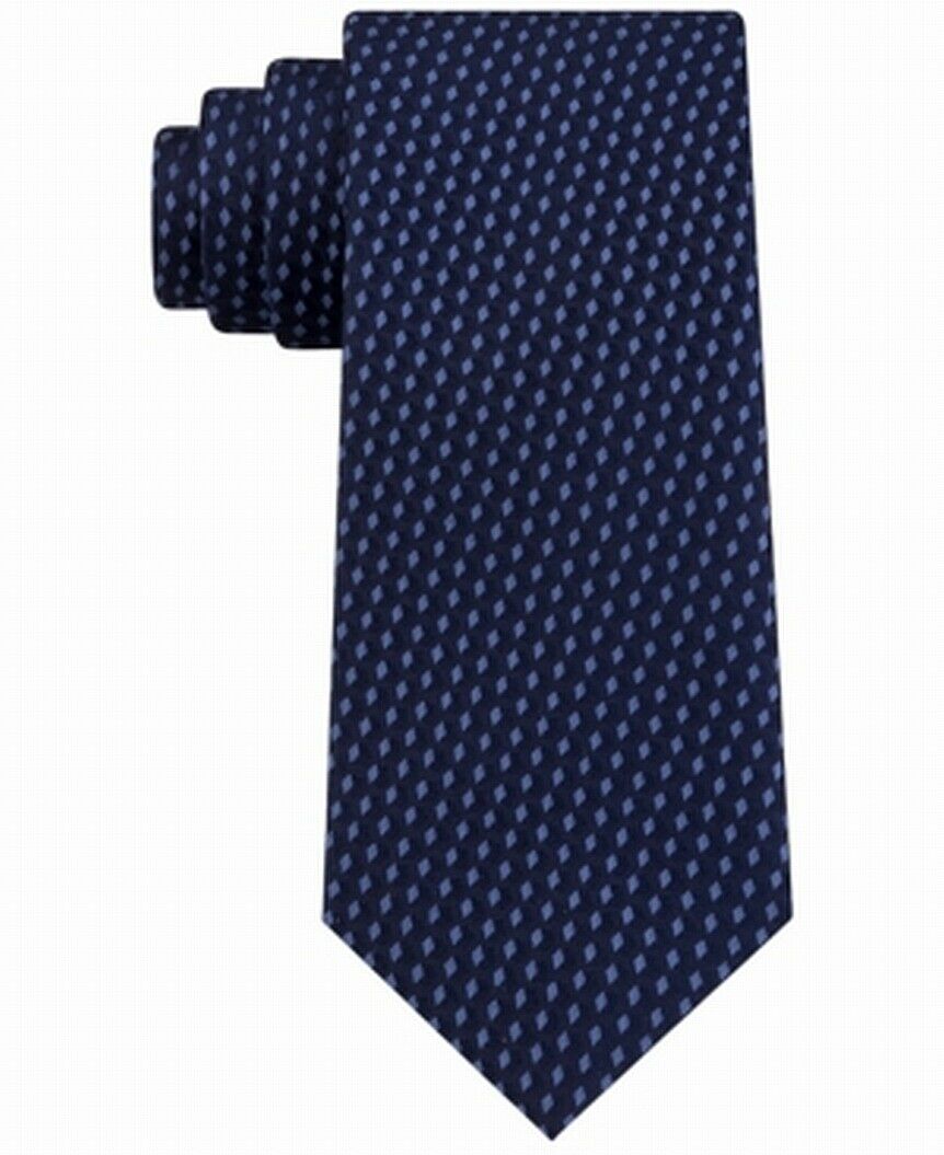 Michael Kors Men's Shadowed Geo Diamond Tie Blue Size Regular