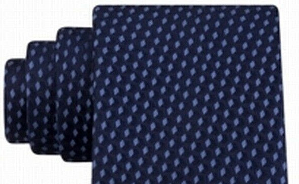 Michael Kors Men's Shadowed Geo Diamond Tie Blue Size Regular