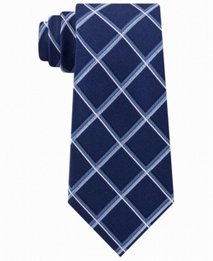 Michael Kors Men's Classic Multi-Grid Silk Tie PasGry Size Regular