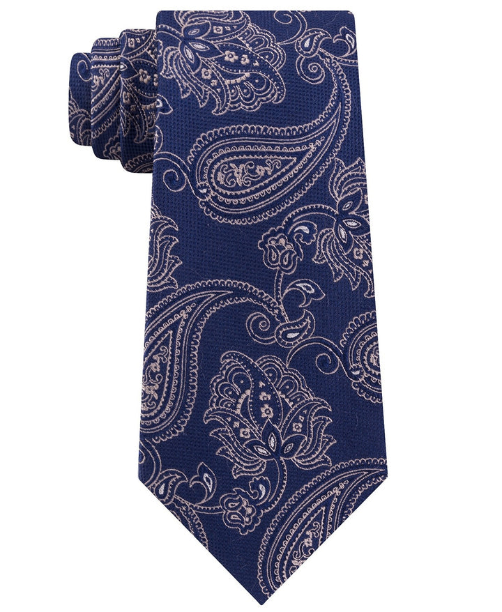 Michael Kors Men's Paisley Silk Neck Tie Bl ueSize Regular