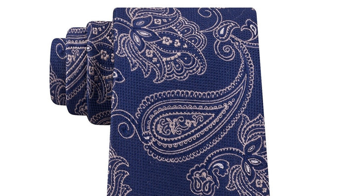 Michael Kors Men's Paisley Silk Neck Tie Bl ueSize Regular