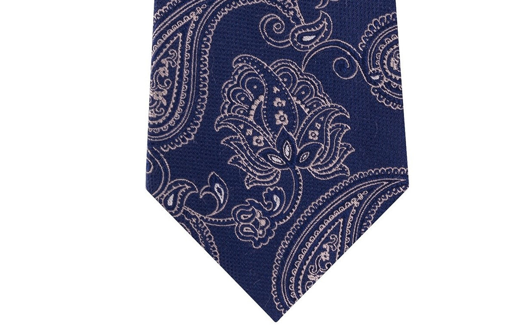 Michael Kors Men's Paisley Silk Neck Tie Bl ueSize Regular