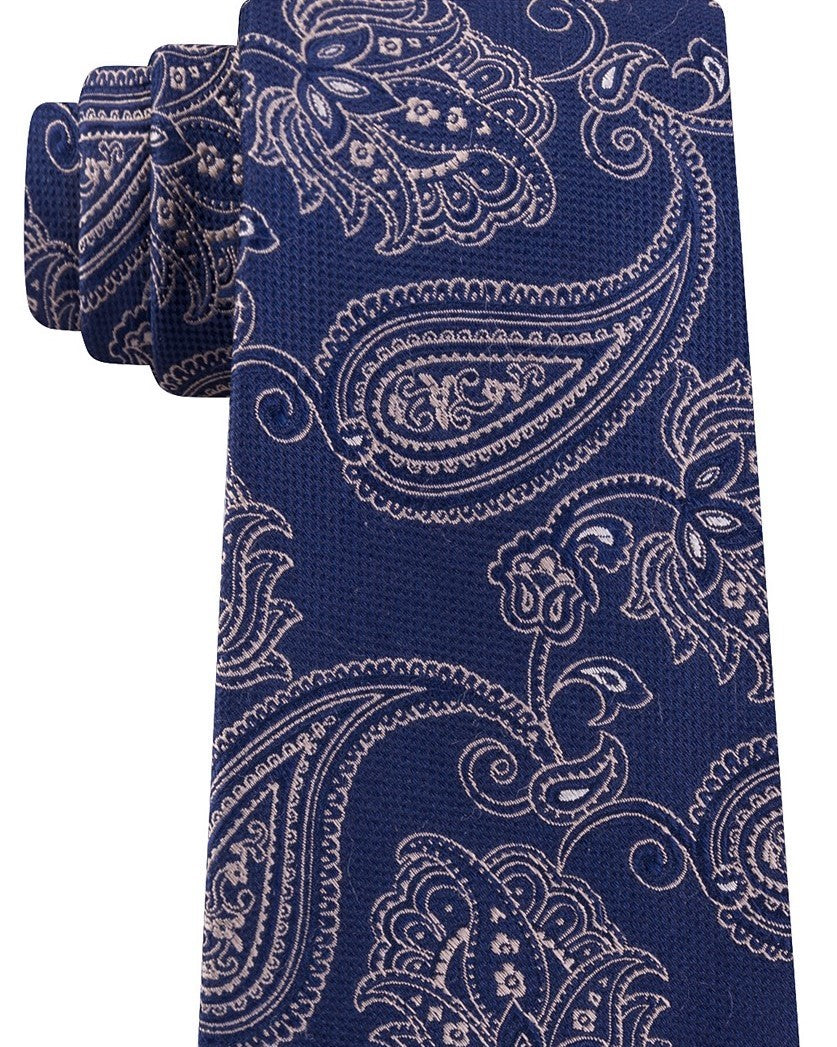 Michael Men's Kors Paisley Neck Tie Navy Size Regular