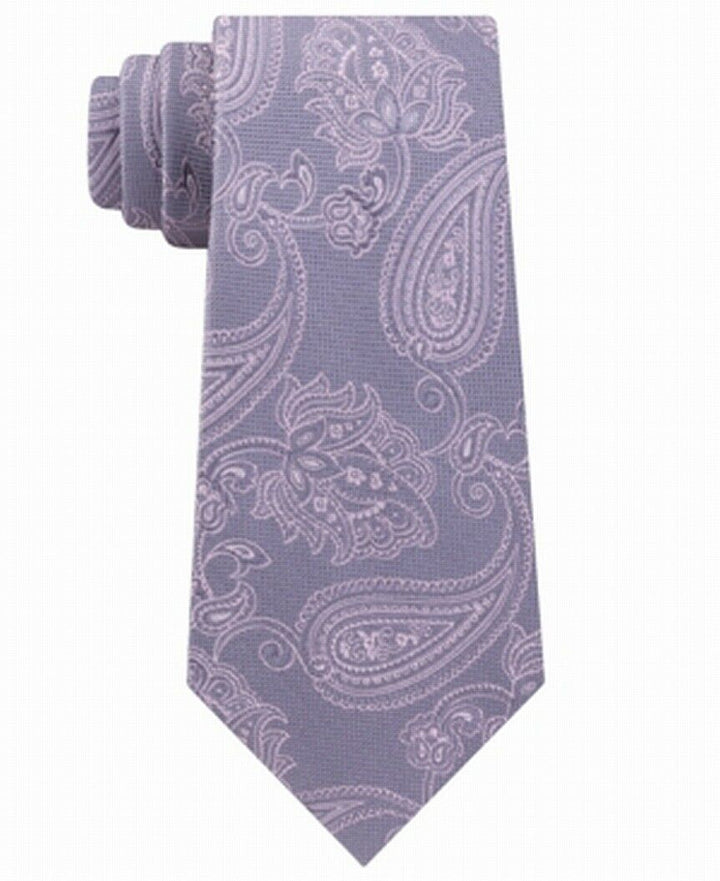 Michael Kors Men's Perfect Movement Paisley Tie Gray One Size