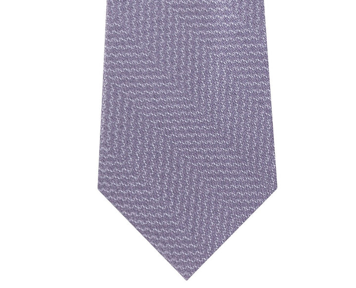 Michael Kors Men's Gray Plaid Wool Silk Blend Textured Neck Tie Gray Size Regular