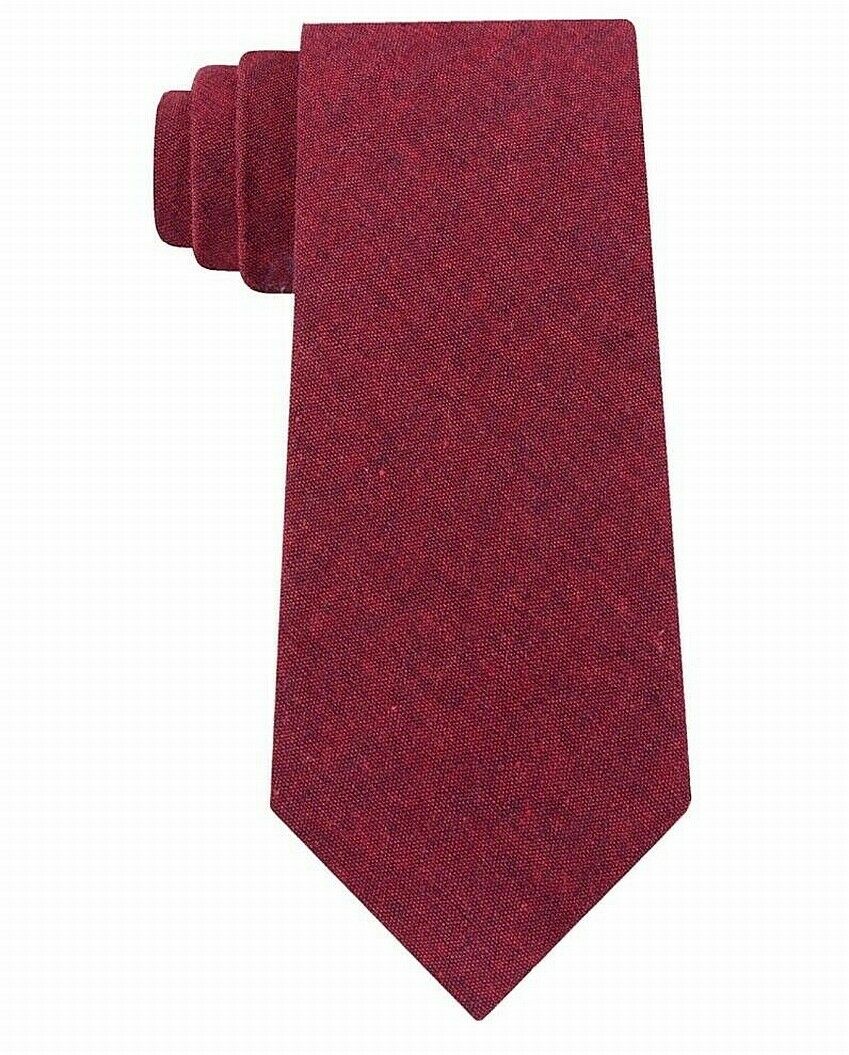 Tommy Hilfiger Men's Manhattan Solid Tie Red One Size