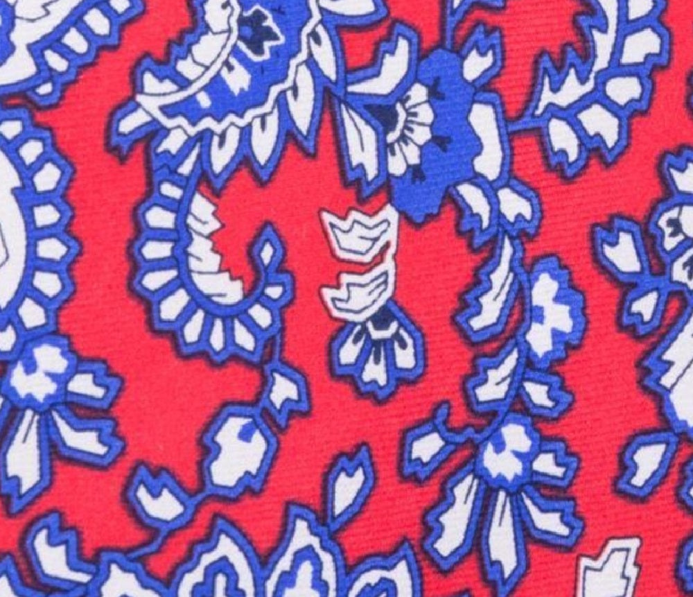 Tommy Hilffiger Men's Central Paisley Silk Tie Red One Size