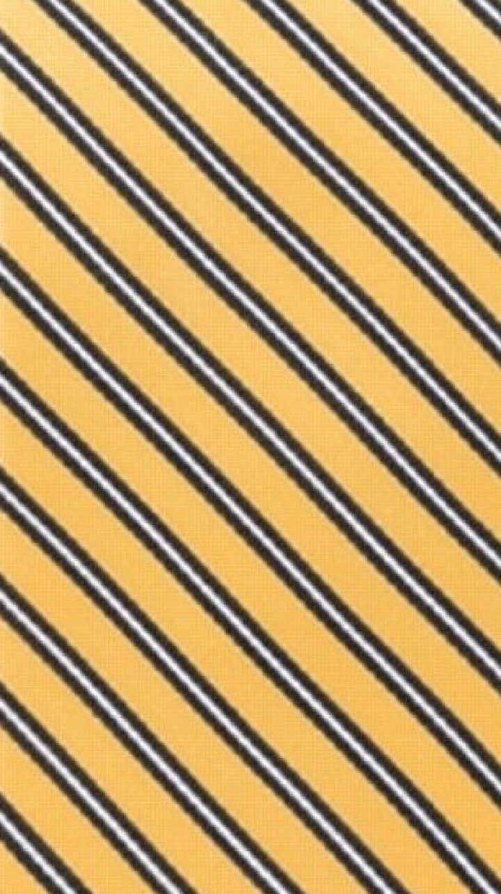 Tommy Hilfiger Men's Tricolor Stripe Silk Tie Yellow Size Regular