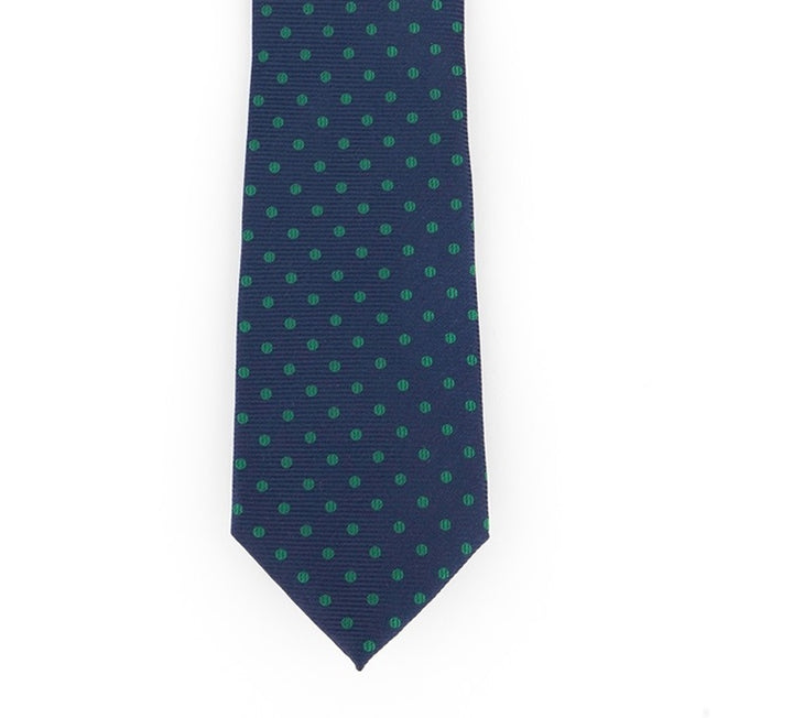 Tommy Hilfiger Men's Mont Classic Dot Stripe Tie Green Size Regular