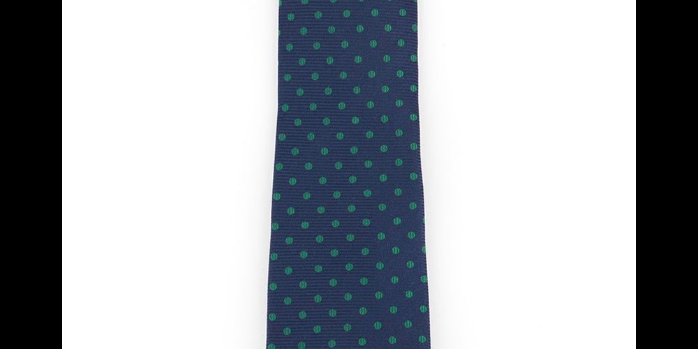 Tommy Hilfiger Men's Mont Classic Dot Stripe Tie Green Size Regular