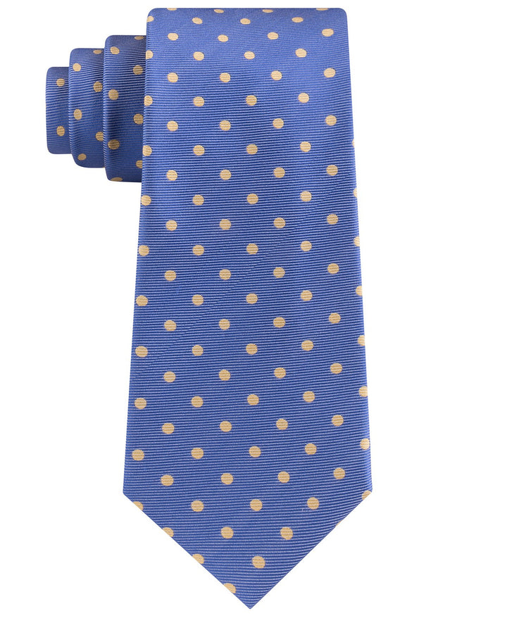 Tommy Hilfiger Men's Bright Preppy Dot Tie Yellow Size Regular