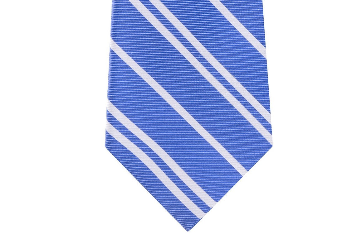 Tommy Hilfiger Men's Flatiron Stripe Tie Navy Size Regular