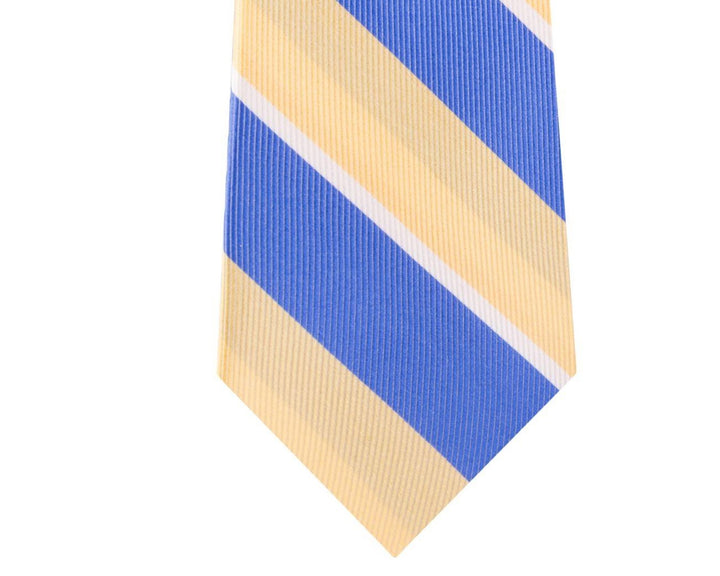 Tommy Hilfiger Men's Bright Medium Stripe Tie Yellow Size Regular