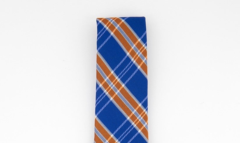 Tommy Hilfiger Men's Vincent Plaid Tie Orange Size Regular