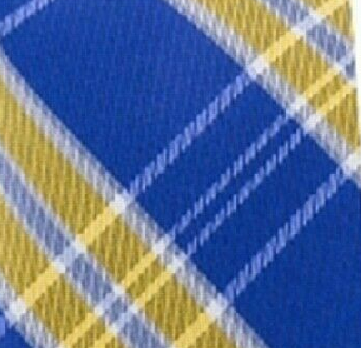 Tommy Hilfiger Men's Vincent Plaid Tie Blue-Yellow One Size