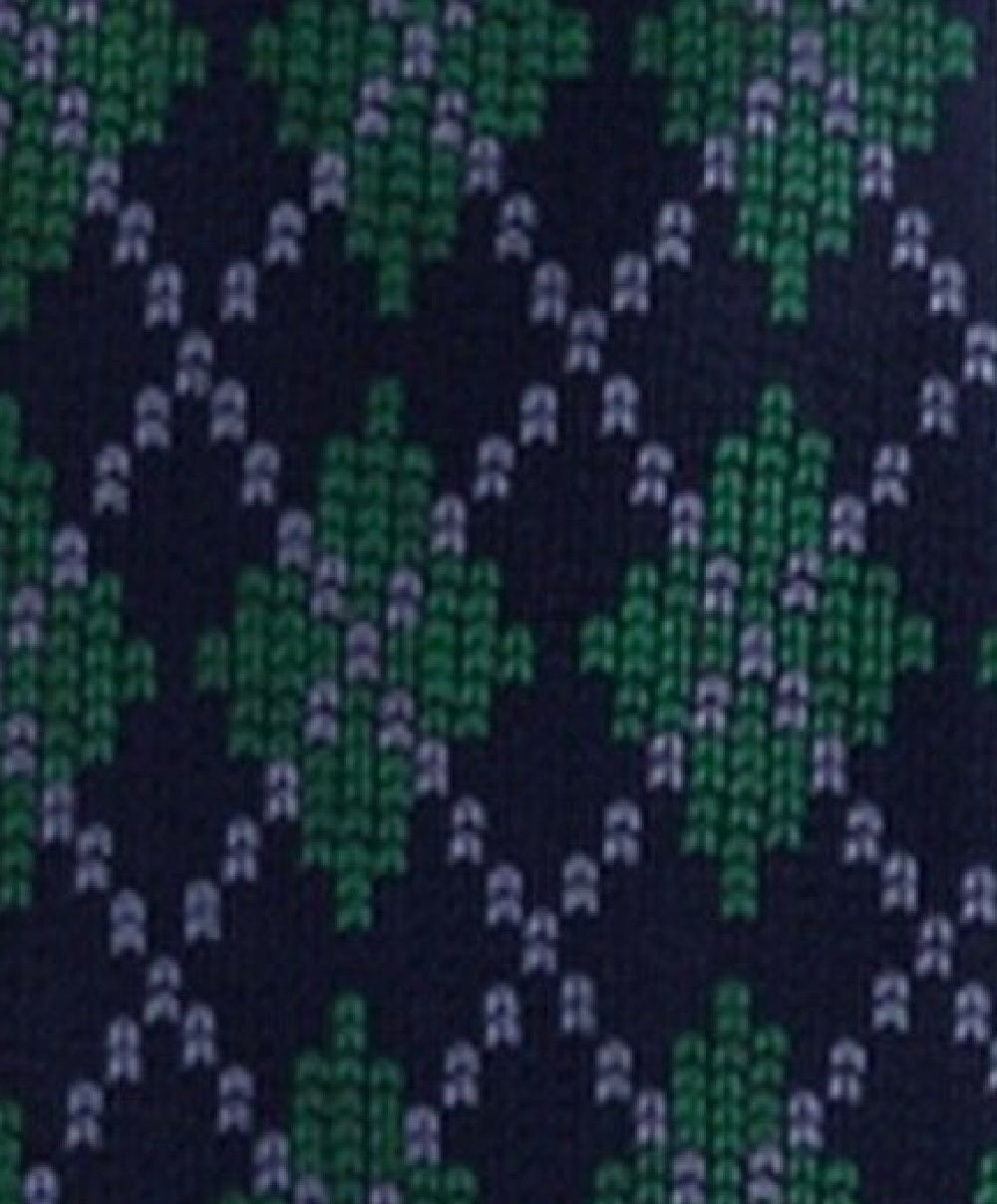 Tommy Hilfiger Men's Classic Holiday Argyle Silk Tie Green One Size