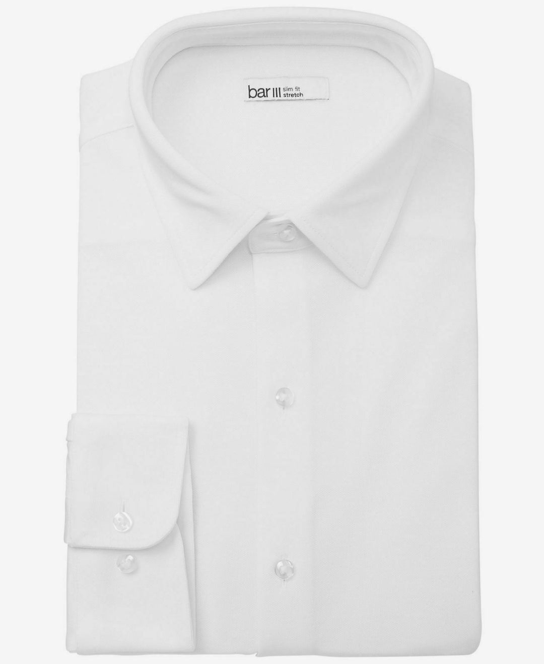 Bar III Men's Slim-Fit Stretch Dress Shirt White Size 16-32-33