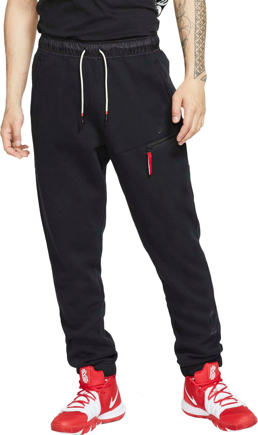Nike Men's  Fleece Basketball Pants Black Size Large