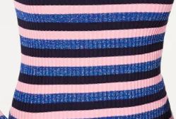 Hooked Up by IOT Juniors' Shine Striped Rib-Knit Sweater Pink Size Small