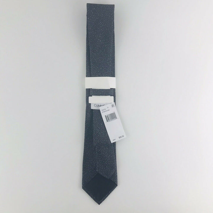 Calvin Klein Men's Slim Knit Silk Tie Gray Size Regular