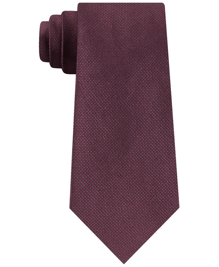 Calvin Klein Men's Shimmer Solid Tie Red Size Regular