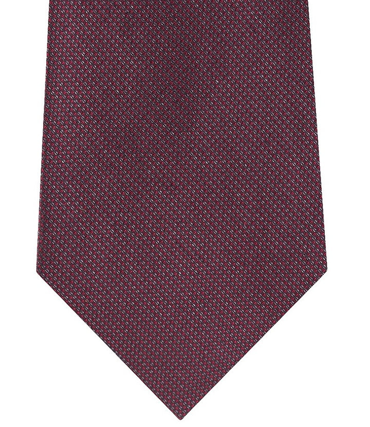 Calvin Klein Men's Shimmer Solid Tie Red Size Regular