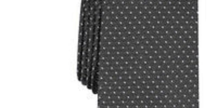 Kenneth Cole Reaction Men's Speckle Solid Slim Tie Black Size Regular