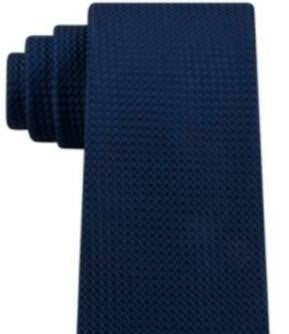 Kenneth Cole Reaction Men's Hi Low Slim Geometric Tie Navy Size Regular