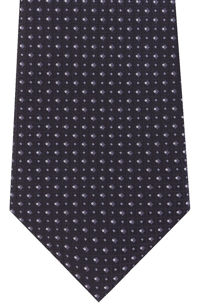Kenneth Cole Reaction Men's Microchip Slim Geo Tie Black Size Regular