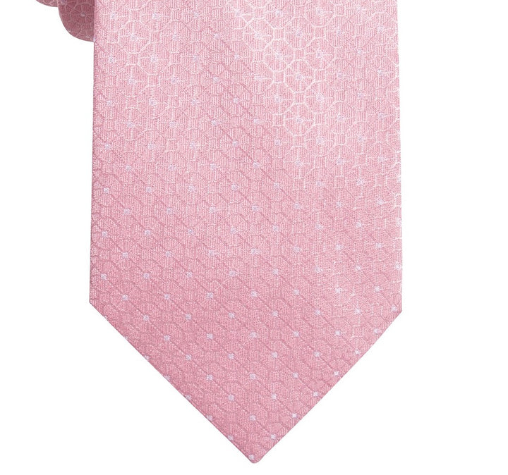 Ryan Seacrest Distinction Men's Gaffney Slim Geo Tie Pink Size Regular