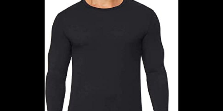 32 Degrees Men's Base Layer Crew Neck Basic T-Shirt Black