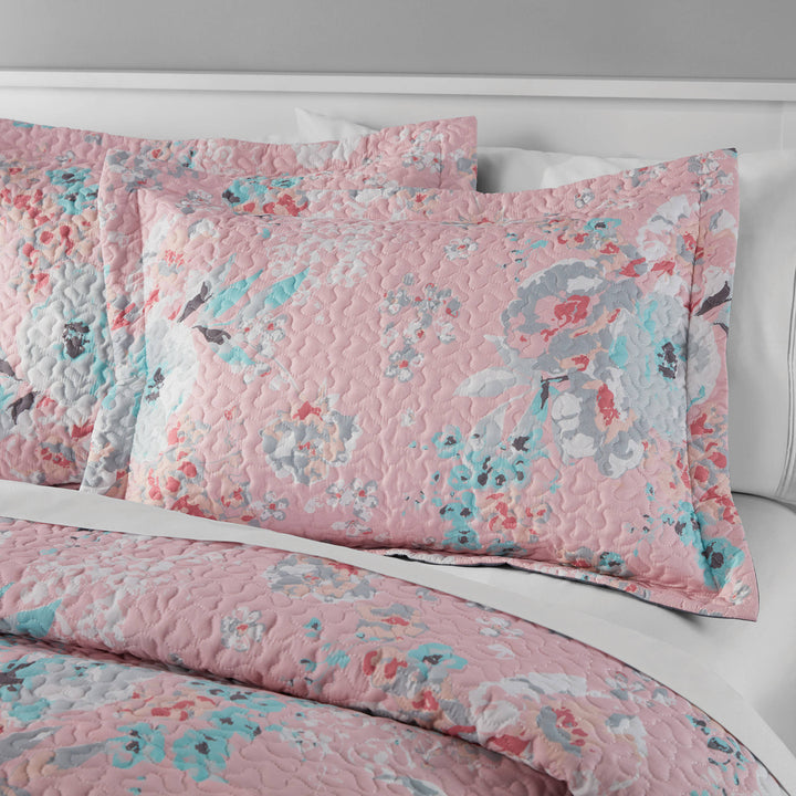 Mainstays Floral Quilt Collection King Sham