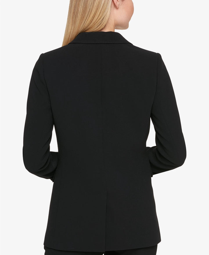 DKNY Women's One-Button Blazer Black Size 16