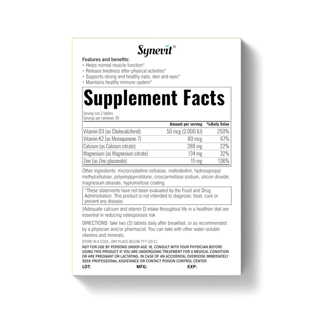 Synevit Osteoceed Bone & Joint Support – 60 Tablets