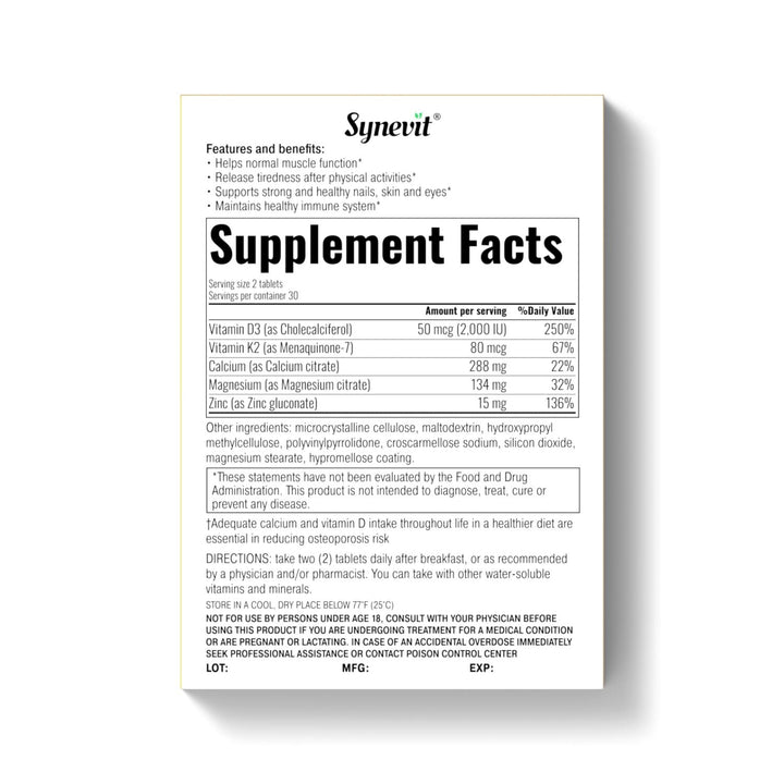 Synevit Osteoceed Bone & Joint Support – 60 Tablets